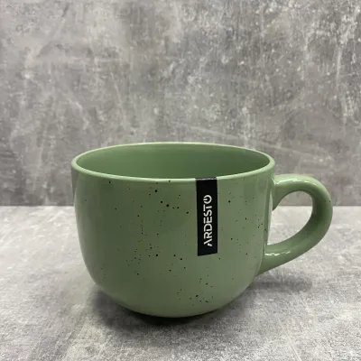 Чашка керамическая 480 мл Ardesto Bagheria Pastel Green AR2948GGC Чашка керамическая 480 мл Ardesto Bagheria Pastel Green AR2948GGC
