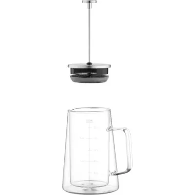 Френч-пресс с двойными стенками 600 мл Ardesto Black Mars AR1906DW