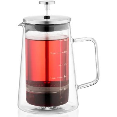 Френч-пресс с двойными стенками 600 мл Ardesto Black Mars AR1906DW