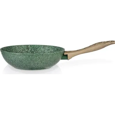 Сковородка-вок с антипригарным покрытием Fissman EcoStone Malachite 28 см (DP60798) Сковородка-вок с антипригарным покрытием Fissman EcoStone Malachite 28 см (DP60798)