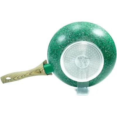 Сковородка-вок с антипригарным покрытием Fissman EcoStone Malachite 28 см (DP60798) Сковородка-вок с антипригарным покрытием Fissman EcoStone Malachite 28 см (DP60798)