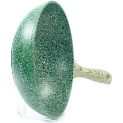 Сковородка-вок с антипригарным покрытием Fissman EcoStone Malachite 28 см (DP60798) Сковородка-вок с антипригарным покрытием Fissman EcoStone Malachite 28 см (DP60798)