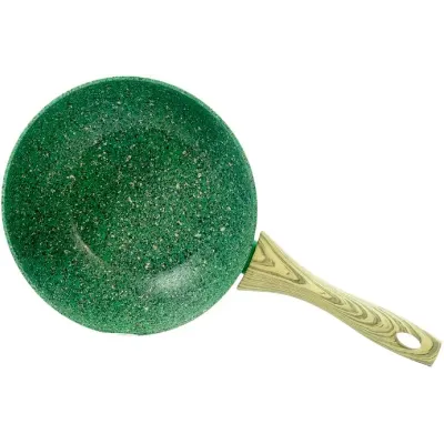 Сковородка-вок с антипригарным покрытием Fissman EcoStone Malachite 28 см (DP60798)