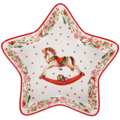 Блюдо-звезда 28 см Rocking horse Bona DP186177