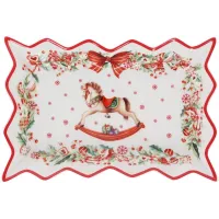 Страва прямокутна 25 см Rocking horse DP186229 BonaDi Страва прямокутна 25 см Rocking horse DP186229 BonaDi