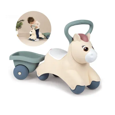 Каталка-штовхач з причепом Милашка Поні Smoby OL186377 Каталка-штовхач з причепом Милашка Поні Smoby OL186377