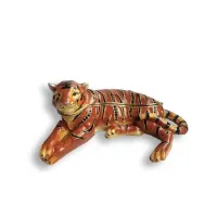 Ларец-Статуэтка Lefard Royal Tiger 11.5х6.5х5 см Оранжевый (AL186458)