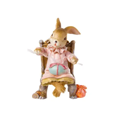 Статуетка Lefard Lapin Великодній трон 10.5 см Жовтий (AL186513)