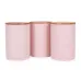 Банки Ornament Pink 3шт 500 мл AL186530 Lefard