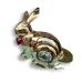 Статуэтка Crystocraft Кролик Хрустальное сердце со стразами Swarovski 6х6 см Gold (AL186563)