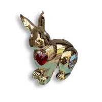 Статуетка Crystocraft Кролик Кришталеве серце зі стразами Swarovski 6х6 см Gold (AL186563) Статуетка Crystocraft Кролик Кришталеве серце зі стразами Swarovski 6х6 см Gold (AL186563)
