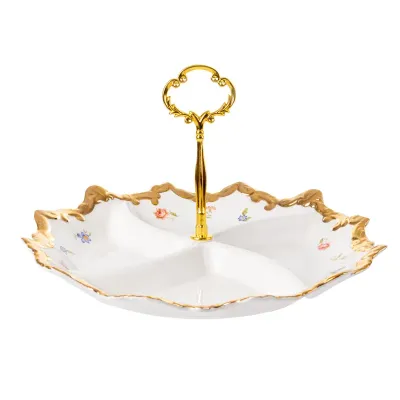 Менажница Grace Flowers 4 отдела с ручкой AL186574 Lefard Менажница Grace Flowers 4 отдела с ручкой AL186574 Lefard