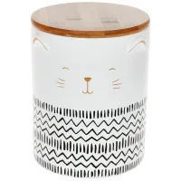 Керамічна банка для сипучих продуктів Kitti 1200ml біла DP218236 BonaDi Керамічна банка для сипучих продуктів Kitti 1200ml біла DP218236 BonaDi