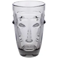 Стаканы Wigo 6 штук 330ml из серого полупрозрачного стекла DP218243 BonaDi