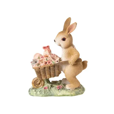 Фігурка міні Rabbit with flowers 11.5 см Lefard AL218318