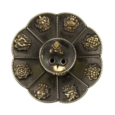 Подставка для благовоний Символы счастья HandiCraft Медь Чеканка 10 х 7.5 см (22294) Подставка для благовоний Символы счастья HandiCraft Медь Чеканка 10 х 7.5 см (22294)