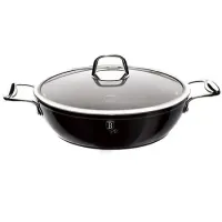 Сотейник із скляною кришкою 3.8 л 28 см Black Royal Collection Berlinger Haus BH-1741