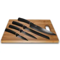 Набір ножів Berlinger Haus Black Rose Collection Чорний 5 предметів BH-2503