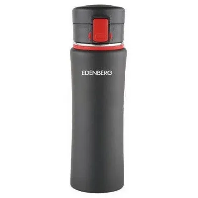 Термокухоль термос Edenberg 480 мл Чорний/Червоний (EB-628)