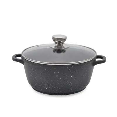 Кастрюля антипригарная с крышкой 6 л Maestro MR-4228