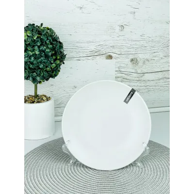 Тарілка десертна 19 см Ardesto Lucca White AR2919WM