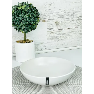 Тарілка супова 20 см Ardesto Lucca White AR2920WM
