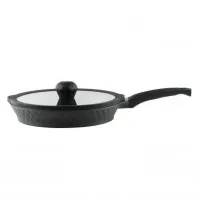 Сковорода с крышкой Gusto Black Ice Pepper Greblon 28 см Черный C2 PR-6006