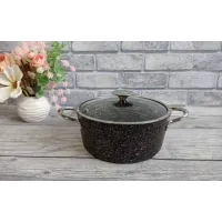 Каструля 4,2 л 24х12 см O.M.S 3116-24-4,2 л-Black