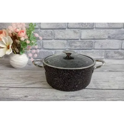 Каструля 4,2 л 24х12 см O.M.S 3116-24-4,2 л-Black