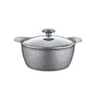 Кастрюля с гранитным покрытием 5,6 л O.M.S 3120.01.11-26-5,6л-Grey Кастрюля с гранитным покрытием 5,6 л O.M.S 3120.01.11-26-5,6л-Grey
