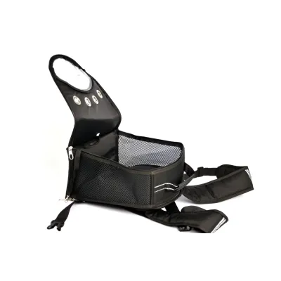 Рюкзак переноска 304259 Zoobaza чорний 25х35х40 см