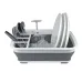 Сушилка для посуды RIAS складная силиконовая White-Gray (3_01659) Сушилка для посуды RIAS складная силиконовая White-Gray (3_01659)
