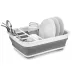 Сушилка для посуды RIAS складная силиконовая White-Gray (3_01659)