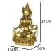 Статуя Ваджрасаттва (Дордже Семпа) Kailash 21х15х9 см Бронза (26770)