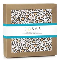 Непромокаемый наматрасник 70х120 см DIAPER LEOPARD COSAS Бежевый