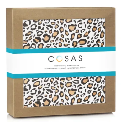 Непромокаемый наматрасник 70х120 см DIAPER LEOPARD COSAS Бежевый Непромокаемый наматрасник 70х120 см DIAPER LEOPARD COSAS Бежевый
