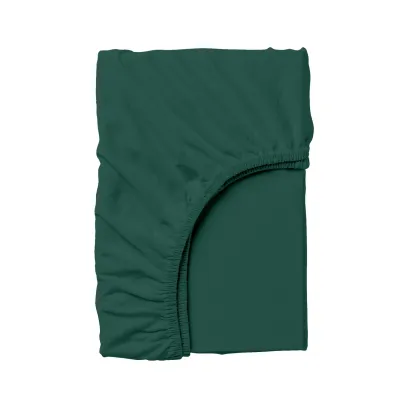 Двоспальна постіль з простирадлом на гумці Dark Green CS1 COSAS Зелений 180х220 см Двоспальна постіль з простирадлом на гумці Dark Green CS1 COSAS Зелений 180х220 см