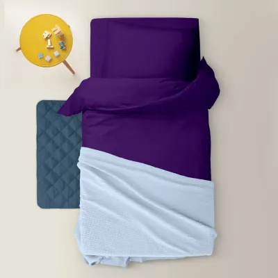 Дитяча постіль без простирадла Dark Plum COSAS Фіолетовий 110х140 см