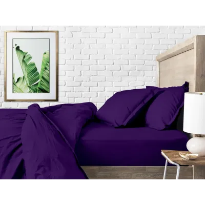 Підліткова постіль без простирадла DARK PLUM COSAS Фіолетовий 155х215 см Підліткова постіль без простирадла DARK PLUM COSAS Фіолетовий 155х215 см