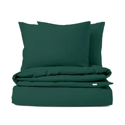 Полуторна постіль без простирадла Dark Green COSAS Зелений 160х220 см