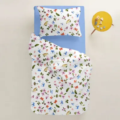 Детское постельное белье в кроватку COSAS Happy Birds CS2 110х140 см Разноцветный