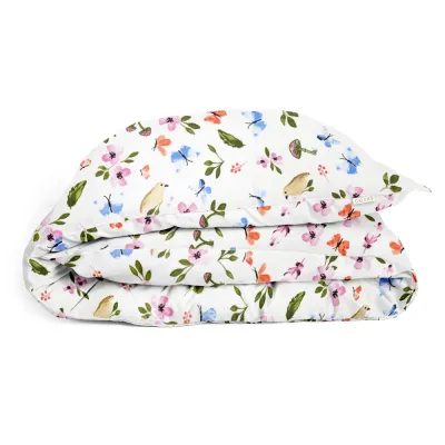 Підліткова постіль з простирадлом на гумці COSAS Happy Birds CS3 160х220 см Різнокольоровий