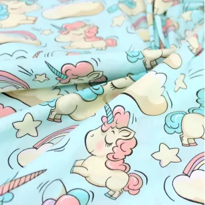 Непромокаючий наматрацник 70х120 см MINT UNICORN COSAS М'ятний