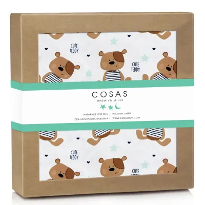 Непромокаючий наматрацник 70х120 см TEDDY BEAR COSAS Бежевий