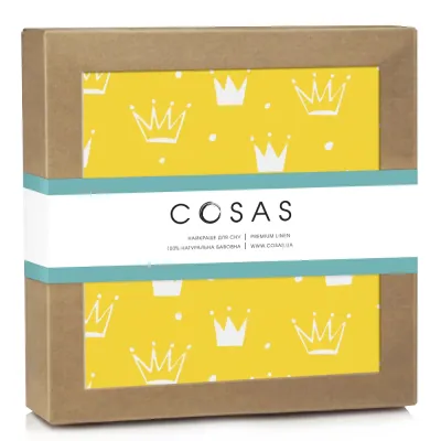 Непромокаемый наматрасник 70х120 см YELLOW CROWN COSAS желтый Непромокаемый наматрасник 70х120 см YELLOW CROWN COSAS желтый