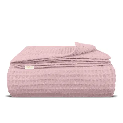 Покрывало COSAS Sakura Greek Waffle 240х260 см Розовый