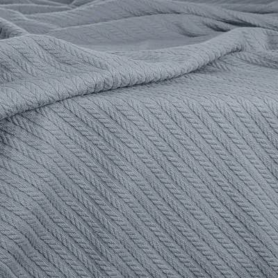 Покривало 160х230 Smoky Knitted Braid COSAS сірий