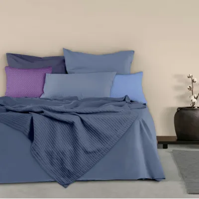 Покривало 230х240 Nightfall Knitted Braid COSAS синій Покривало 230х240 Nightfall Knitted Braid COSAS синій