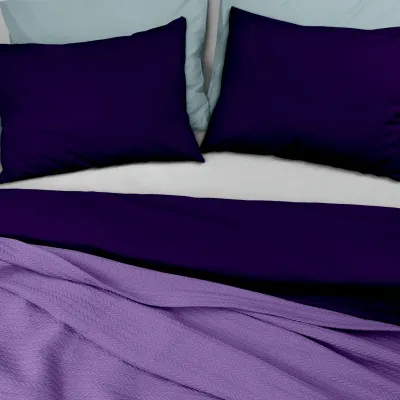 Покрывало 240х260 Lavander Knitted Braid COSAS орхидея Покрывало 240х260 Lavander Knitted Braid COSAS орхидея