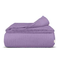 Покривало 240х260 Lavander Knitted Braid COSAS орхідея Покривало 240х260 Lavander Knitted Braid COSAS орхідея